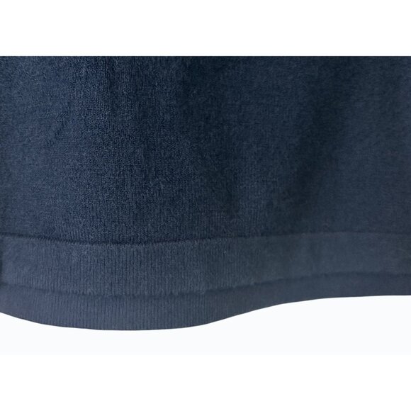 Olivaceous Teal Green Ruffled Sleeve Knit Dress With V-Neck Back & High Neckline - Picture 12 of 16